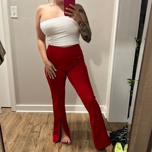 Red slacks